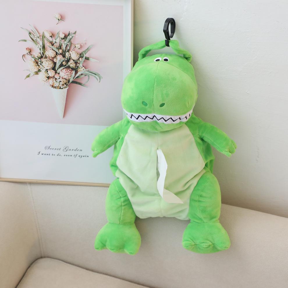 Cute Cartoon Buzz Lightyear Tissue Holder Car-Mounted Hanging Tissue Cover Car Interior Decoration Plush Tissue Dispenser