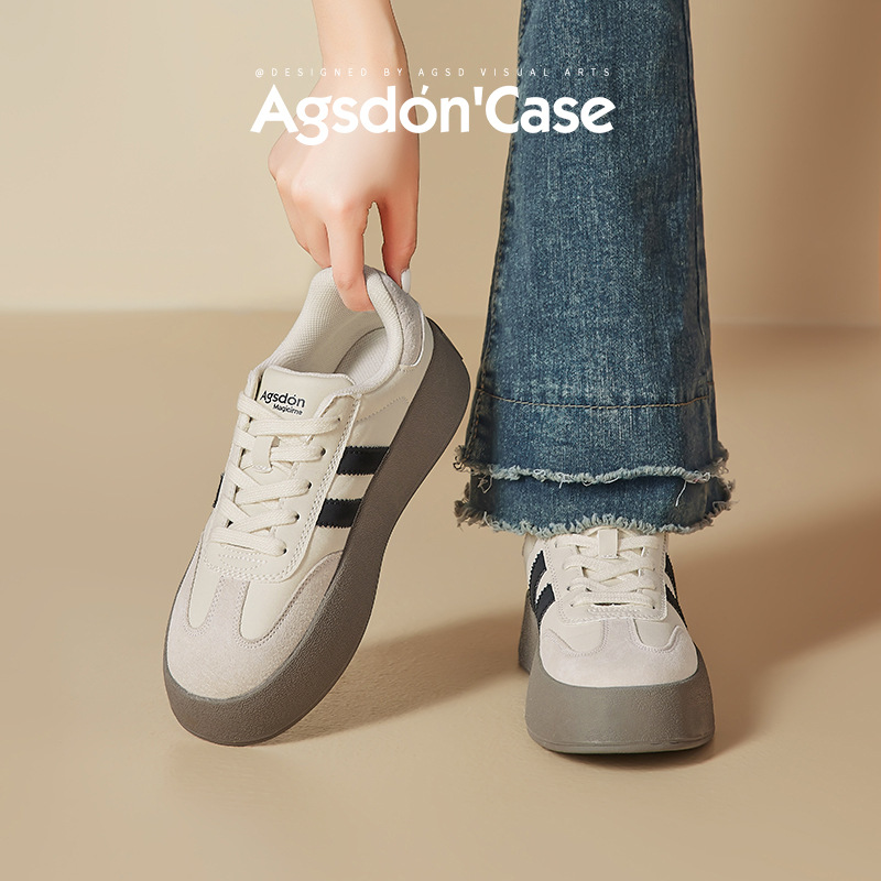 Zapatillas de entrenamiento para mujer Augusden 2026, nuevas zapatillas deportivas casuales retro de suela gruesa para primavera, modelo Melard A-Gan.