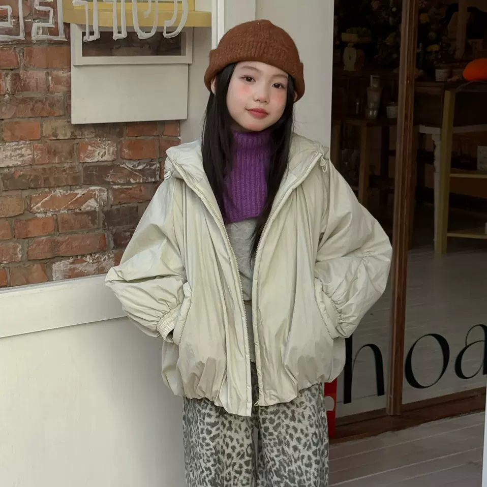 花与寻女童棉衣2025冬季新款韩版加厚花苞棉袄蓬松保暖儿童外套潮