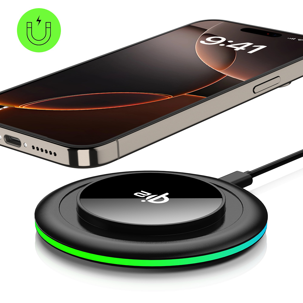 Qi2.2 Ultra-Thin Round Wireless Charger Gift Wholesale Suitable for Apple Huawei 25W Desktop Mobile Phone Wireless Charger
