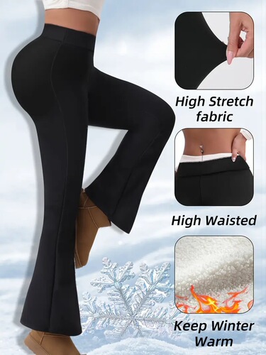 New Autumn/Winter High-Waisted Leggings with Pouch Hip and Abdominal Support Yoga Pants for Exercise and Fitness Cropped Bell Bottom Pants