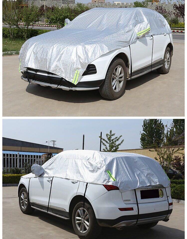 Sun Protection Rain and Snow Cover, Half-Body Heat Insulation Cover, Front Half Cover, Car Cover, Car Sunshade, Thickened Car Sunshade Cover