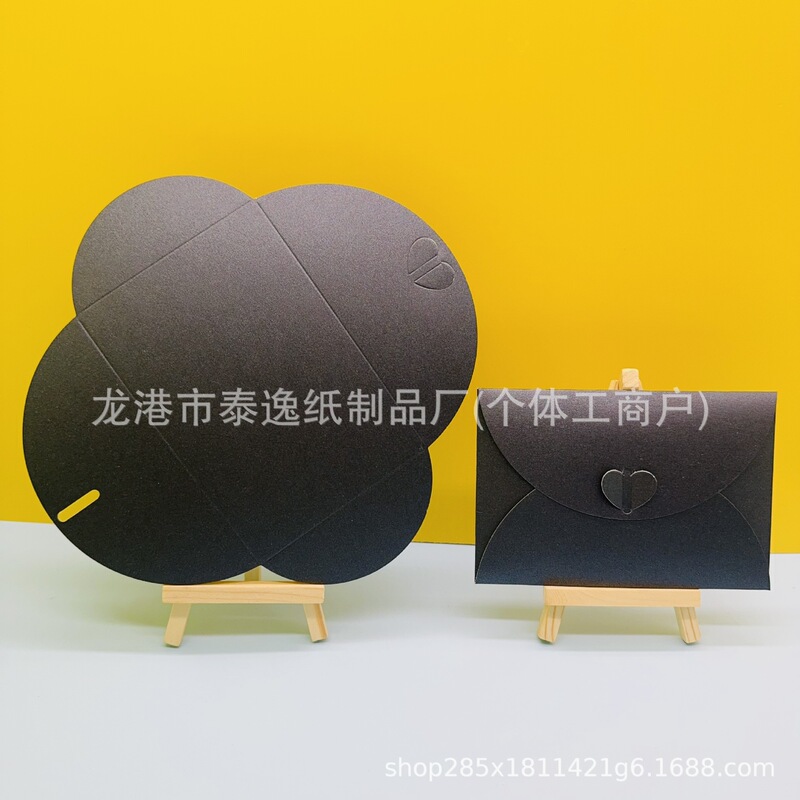 ミニトランペット珠光愛心ボタン封筒珠光封筒名刺銀行カード収納|undefined