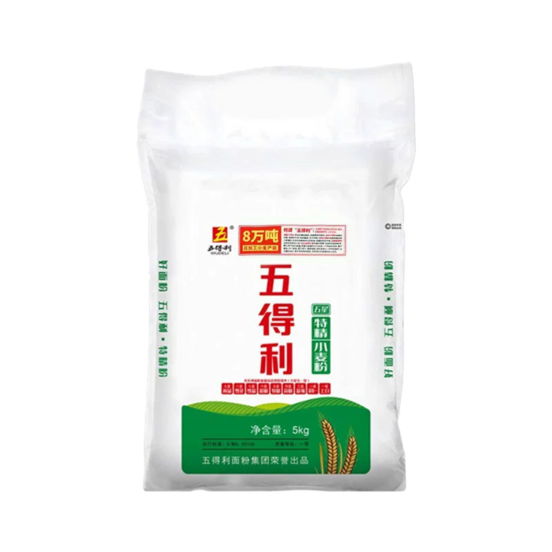 五得利面粉六星超精10斤五星5kg小麦粉高筋面粉 家用中筋白面蛋糕|undefined