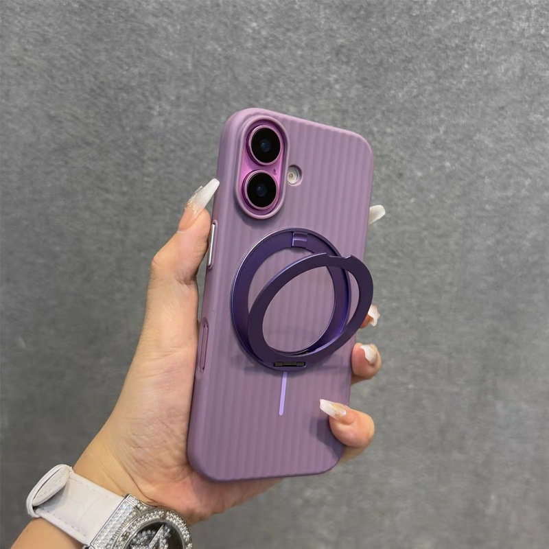 准分子UV瓦楞360旋转磁吸支架适用iPhone16promax手机壳苹果15硬|undefined