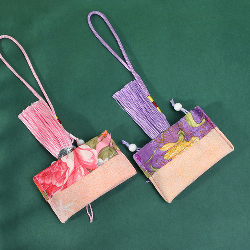 Factory direct sales sachet sachet empty bag portable purse peony tassel pendant small sachet palace sachet bag