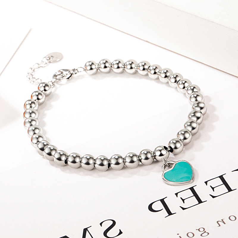 Personalized Fashion Love Light Bead Bracelet Female Mermaid Lin Yun Same Style Ball Chain Love Enamel Bracelet Bracelet Personalized Fashion Love Light Bead Bracelet Female Mermaid Lin Yun Same Style Ball Chain Love Enamel Bracelet Bracelet