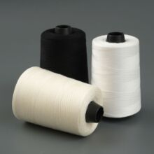 定制303黑白色缝纫线宝塔缝纫机线家用厂用服装牛仔手工缝纫线