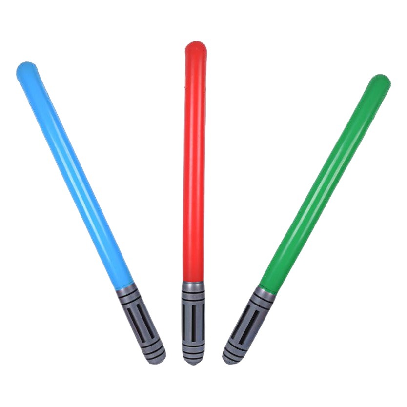 Manufacturer Wholesale Cross-Border Hot Selling Pvc Inflatable Stick 12 Colors Optional Weapon Props Star Wars Laser Inflatable Sword