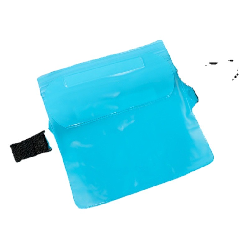 Spot outdoor beach water-splashing Festival mobile phone waterproof bag new three-layer sealed PVC storage waterproof waist bag