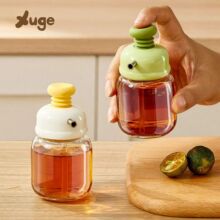 可爱控油油壶食品级厨房调料分装瓶定量按压式香油酱油玻璃调味瓶