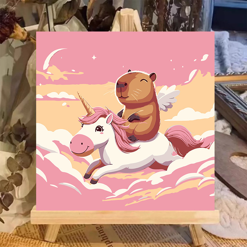 Pintura al óleo digital animal 20 * 20 dibujos animados pintados a mano para curar la pintura pintada a mano pintada al por mayor pintada a mano image 21