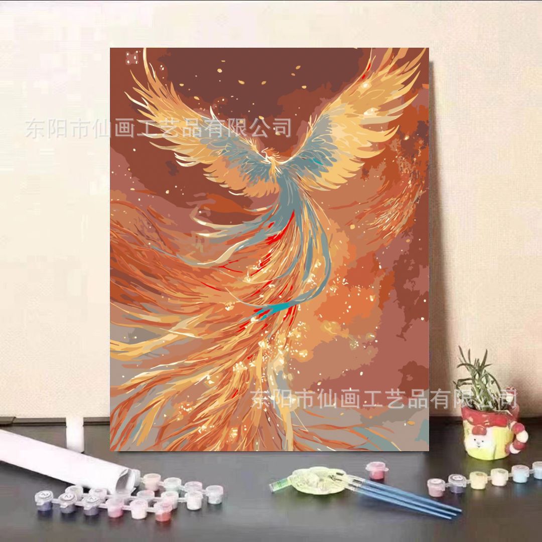 Guardia dulce serie de animación de pintura al óleo digital DIY moderna minimalista para niños fábricas de pintura al óleo de relleno al por mayor