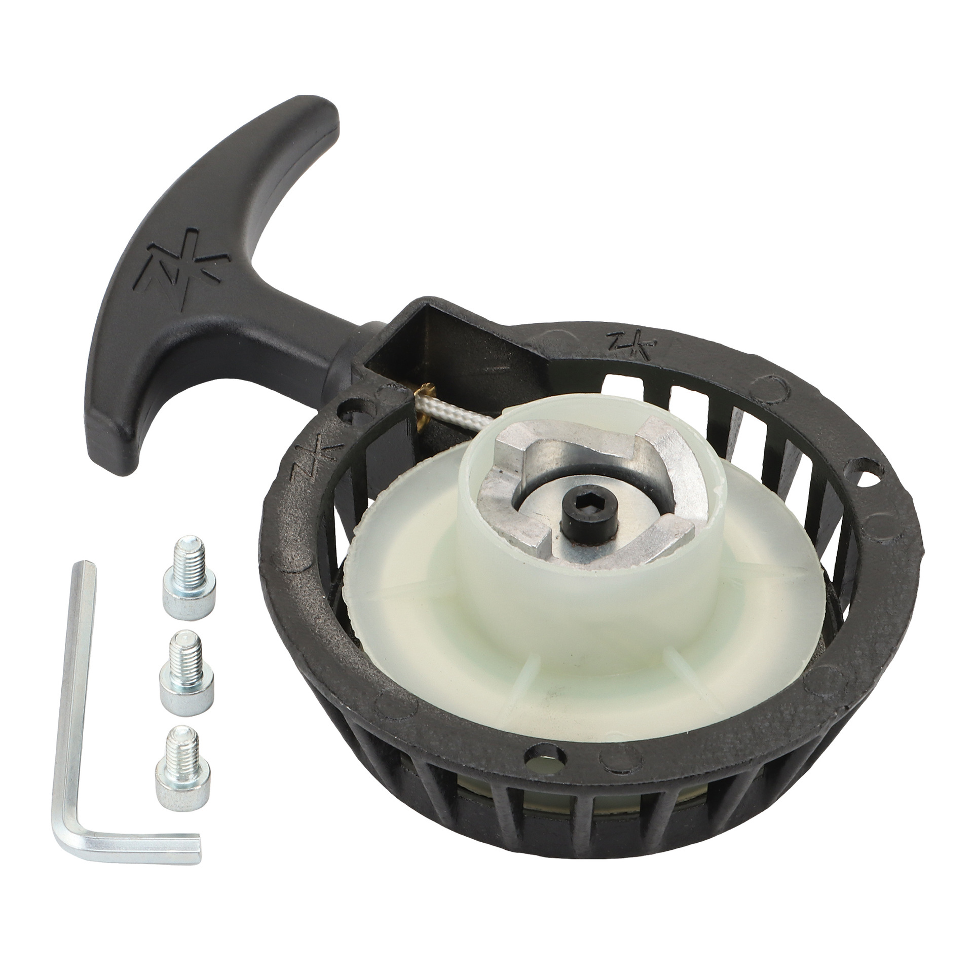 Motorcycle black pull start recoil starter replacement 2 stroke cutting machine scooter water pump