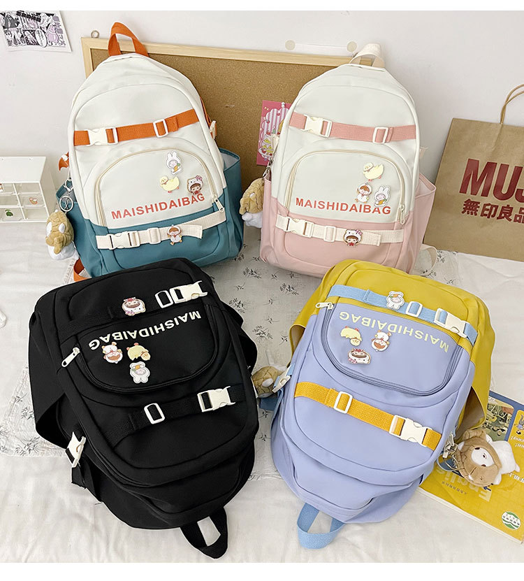 Nylontuch Großraum-rucksack Im Koreanischen Stil Großhandel Nihaojewelry display picture 15