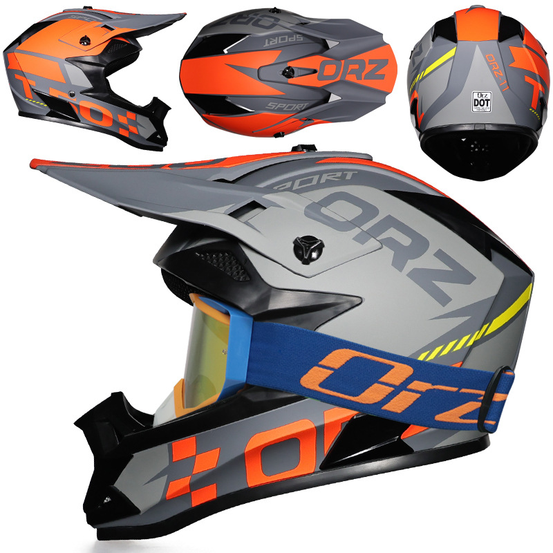 Nuevo casco de ciclismo Off-Road Orz, casco de rally para hombres y mujeres, casco todoterreno transpirable de carreras ADV de talla grande