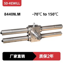 法兰油缸双齿条驱动航空设备用-70℃-150℃齿轮齿条摆动液压油缸