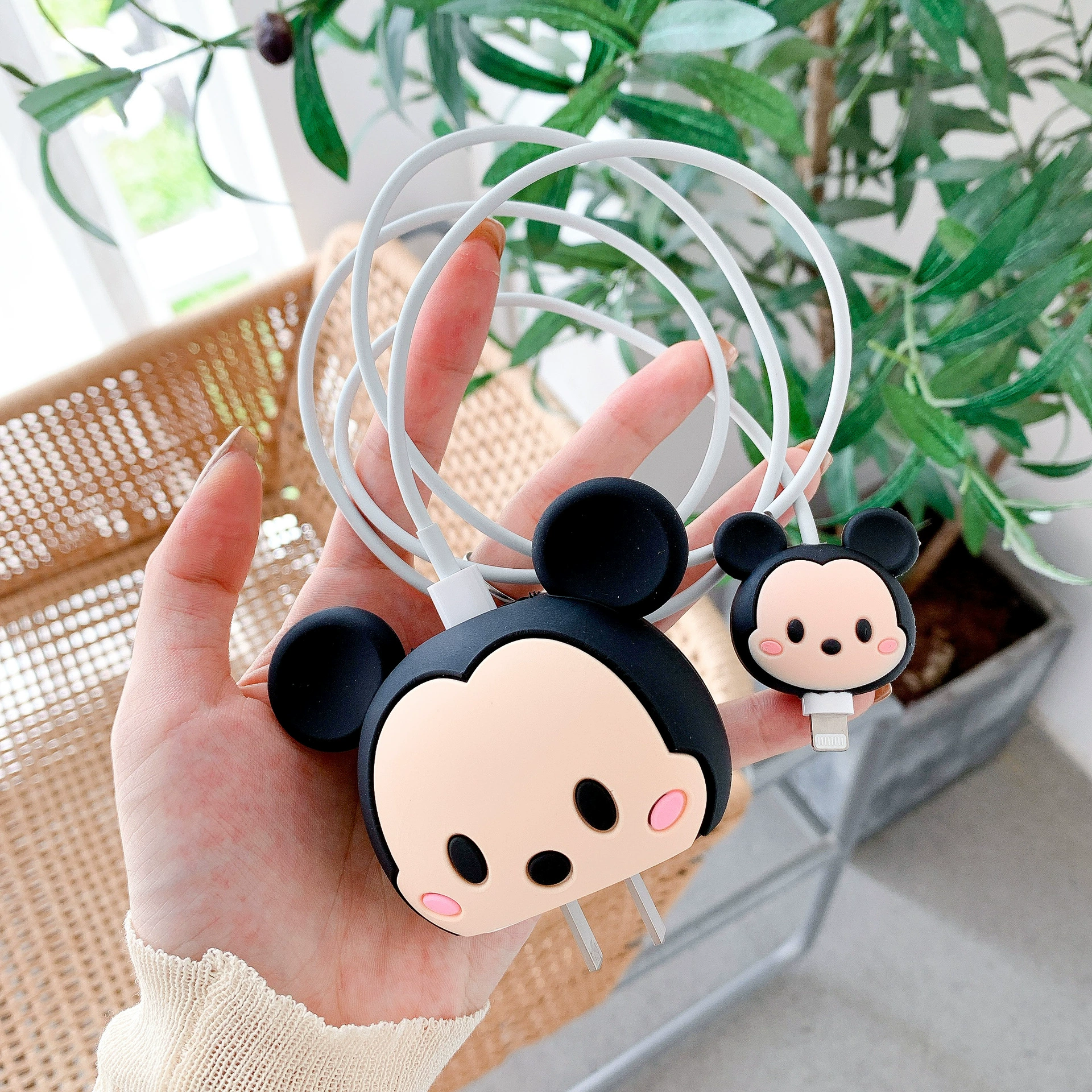 Apple, cartoon charger, protective case, 20W