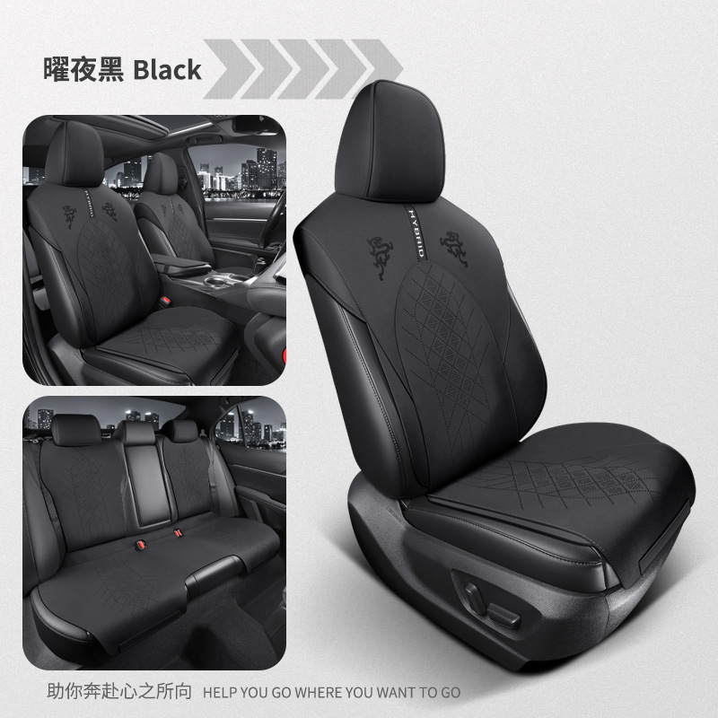 Kluger seat | Toyota Modelə uyğun (Original) oturacaq örtükləri - obsidian-black-standard-version-crown-kluger-dedicated-five-seats