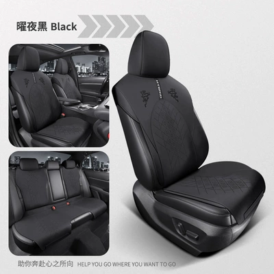 Modelə uyğun (Original) oturacaq örtükləri — Pads and Seat Covers - yaoye-black-standard-edition-five-seater-special-for-crown-land-display