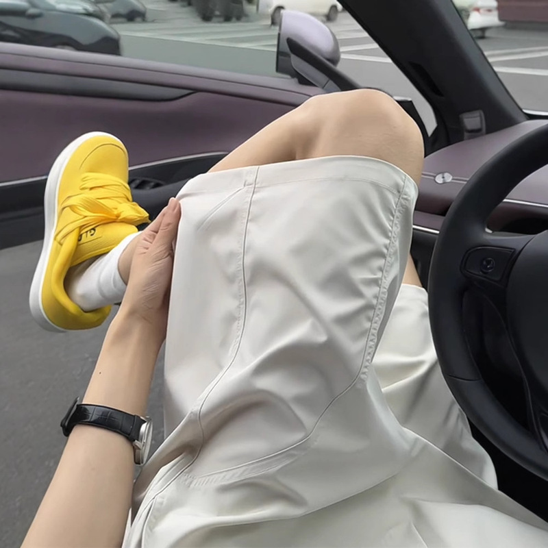 American Quick-Drying Sports Shorts Men's Summer Lightweight Basketball Ice Silk Pants Running Oblique Casual Four or Five-Point Pants