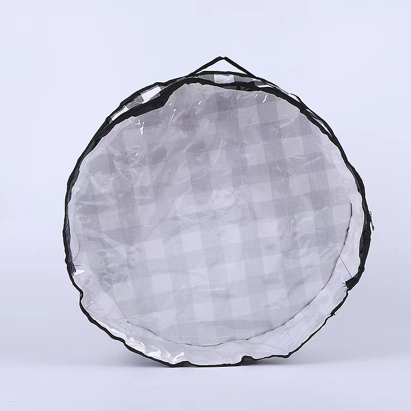 Bolsa de almacenamiento transparente de PVC para guirnaldas navideñas transfronterizas, decoración de árboles de Navidad, guirnalda redonda, bolsa colgante para regalo.