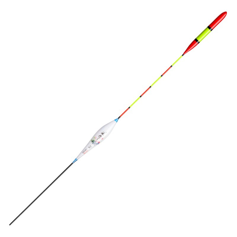 Big Head Nano Fishing Float, Bold High-Visibility Tail, Hand Painted Shallow Water Buoy for Carp