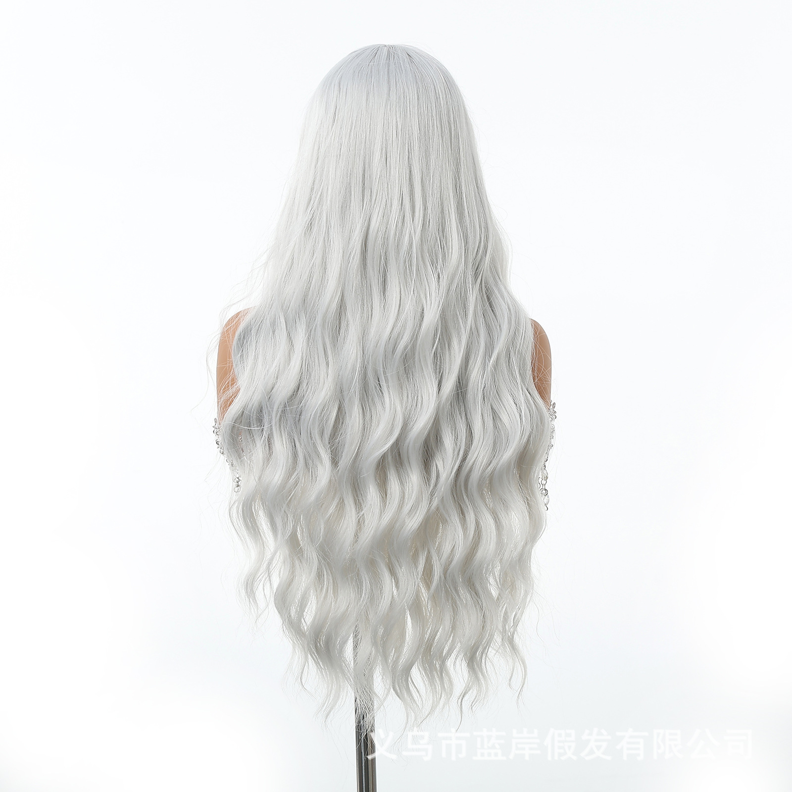 Europa y América cosplay pelucas mujeres cubierta de cabeza de color ondas grandes pelucas Halloween vestido de fiesta wig