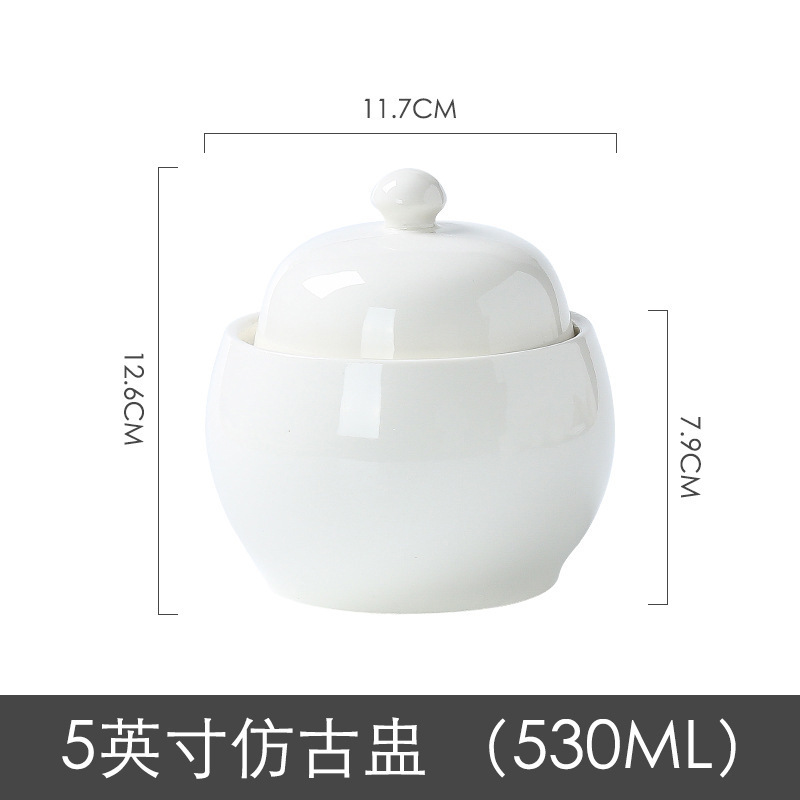 陶磁器のシチューは蓋をして水をあけて家庭の内胆のシチューの缶のミニの蒸し卵の杯のツバメの巣のサプリメントのシチューの杯の1人分を煮込みます。|undefined