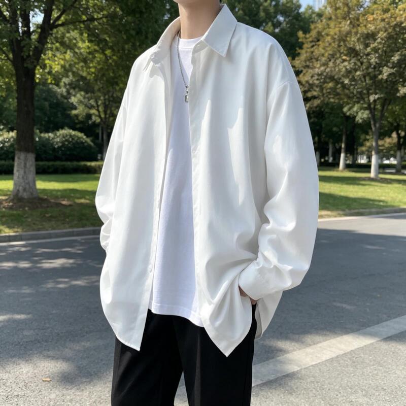 Ice Silk Long-Sleeved Shirt for Men, Summer Thin Quick-Dry Shirt, 2026 New Style, Casual Cool Trendy Versatile Clothing