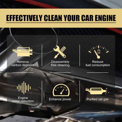 Rayhong Engine Catalytic Converter Cleaner, Washless Carbon Deposit Emission Engine Cleaner