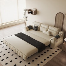 加工定制猫抓皮沙发床两用可折叠小户型客厅双人卧室多功能梳化床