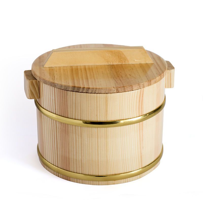 Wooden rice steaming bucket, rice steaming tool, kitchen rice steamer, restaurant rice steaming pot, home use wooden rice steaming bucket