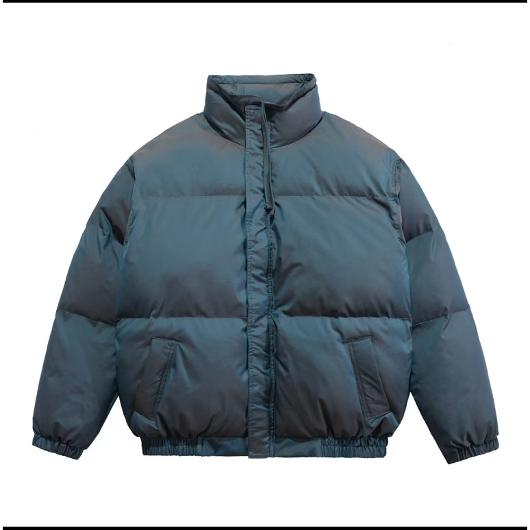 Nuevo abrigo reflectante de algodón acolchado abrigo de pan de marca de moda para hombre abrigo de invierno para hombre engrosado para hombre