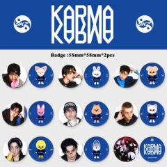 Stray Kids徽章 正规专辑KARMA周边饰品挂件李龙馥马铁口吧唧