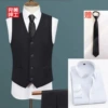 Vest, shirt, tie