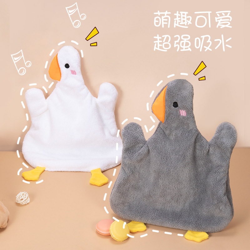 Fábrica personalizada colgante toallas de coral toallas de dibujos animados animales toallas de cocina toallas absorbentes de baño