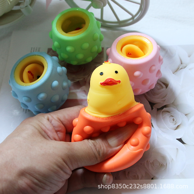 Creatividad transfronteriza explosiva taza de pollo taza de compresión de compresión de compresión de descarga juguetes regalos al por mayor