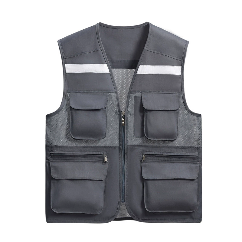 Retroreflective vest for outdoor activities for work, custom-made