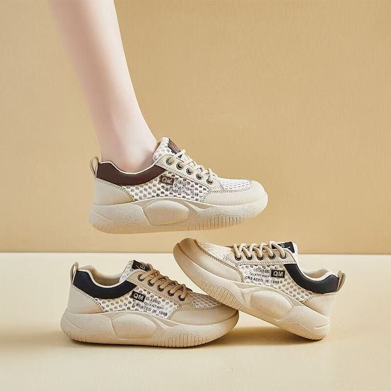 Giày sneaker nữ trắng đế dày tăng chiều cao, giày thể thao chạy bộ lưới thoáng khí — M150 Da Nữ - Đen, M150, giày da nữ – màu cà phê., Giày da nữ M150 - màu đen [đóng hộp], M147 Vợt tennis nữ - màu đen