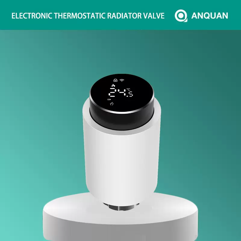 暖气片电子恒温阀室内温度控制调节涂鸦智能家居ZIGBEE智能温控阀