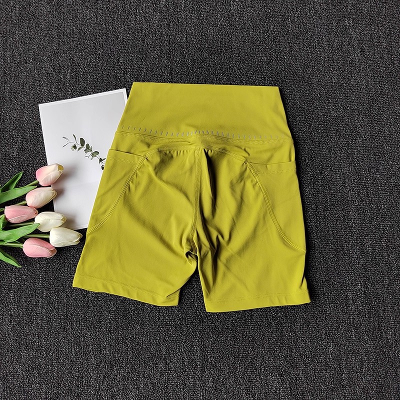 Nube sensación de cintura alta pantalones elásticos de caderas de verano sin pantalones íntimas apretadas de ciclismo rápido secado pantalones cortos de yoga de damas