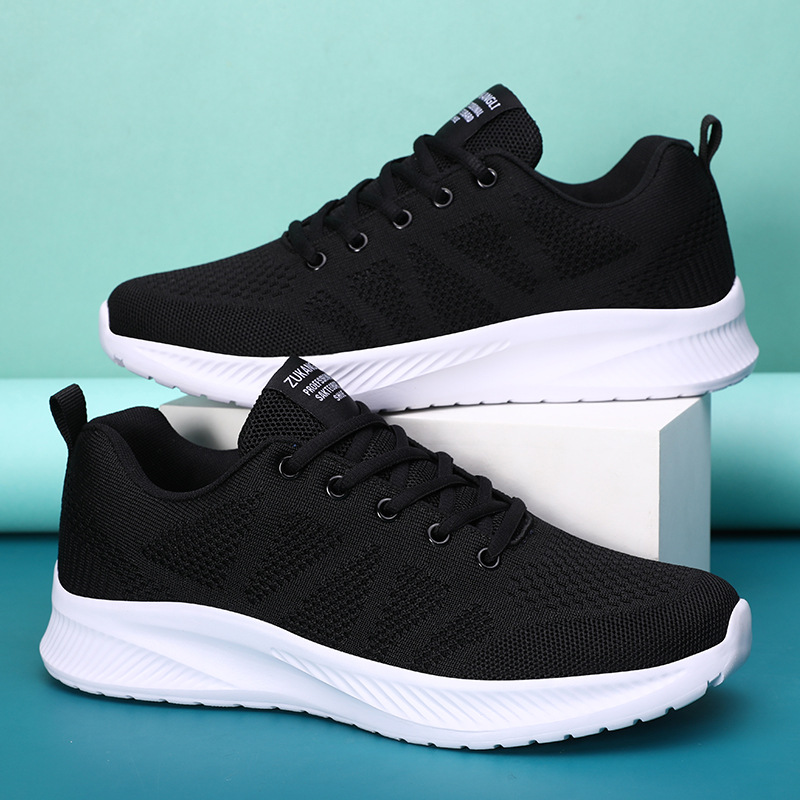 Verano nuevo Amazon hombre zapatos de carrera transpirables suaves zapatos deportivos ligeros amortiguadores zapatos de pareja en stock