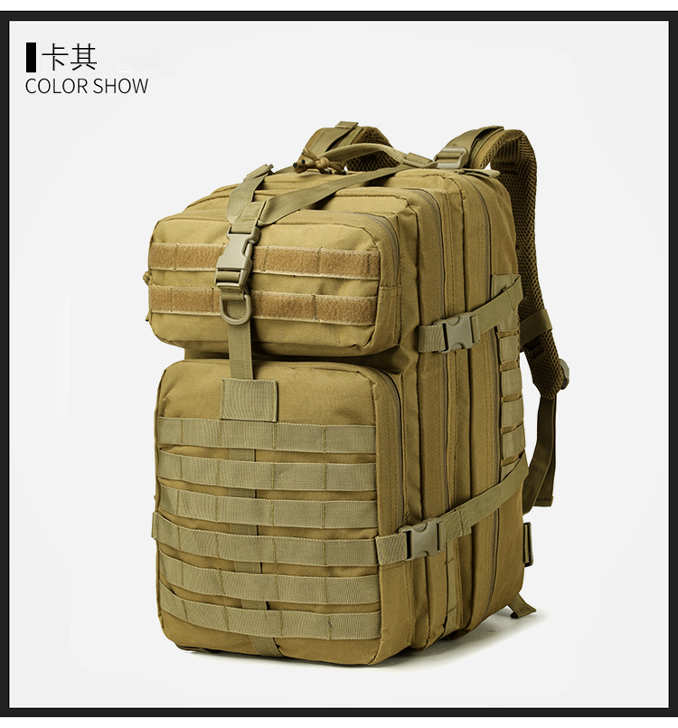 Fabricantes al por mayor de gran capacidad de montaña jungle camuflaje camping mochila de aventura mochila deportiva multifuncional mochila táctica