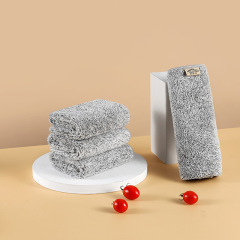 Household goods department kitchen oil-proof dishwashing cloth bamboo charcoal fiber cleaning oil-absorbent water-absorbent thick scouring pad