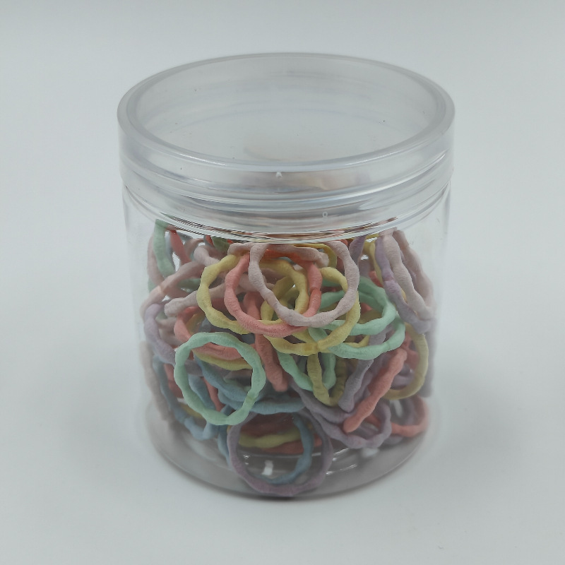 Fábrica directa enlatada de alta elasticidad no daña cabello de cabello de chicas anillo de toalla simple banda de goma cabello de cabello anillo de cabello de bebé