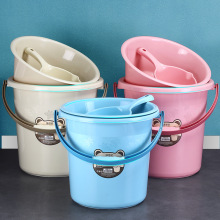 加厚水桶大容量手提储水洗澡桶学生桶家用塑料桶家用大号宿舍圆桶