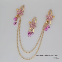 女用乳夹用品性感流苏夹乳头免打孔乳环带铃铛可调节带胸链条