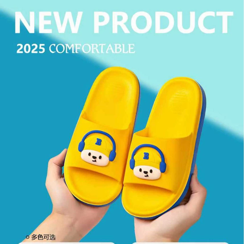Крытый мальчик толстая подошва домашний мультфильм летняя противоскользящая тапочки ребенок ребенок принимает ванну ребенка