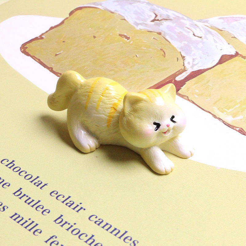 植毛樹脂魚を食べる猫漫画 diy ペンダントキーホルダー手作りヘアピン頭飾り装飾アクセサリー材料|undefined